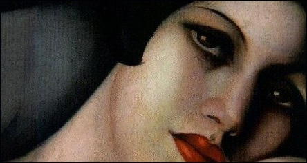 The dream cropped painting - Tamara de Lempicka The dream cropped art painting